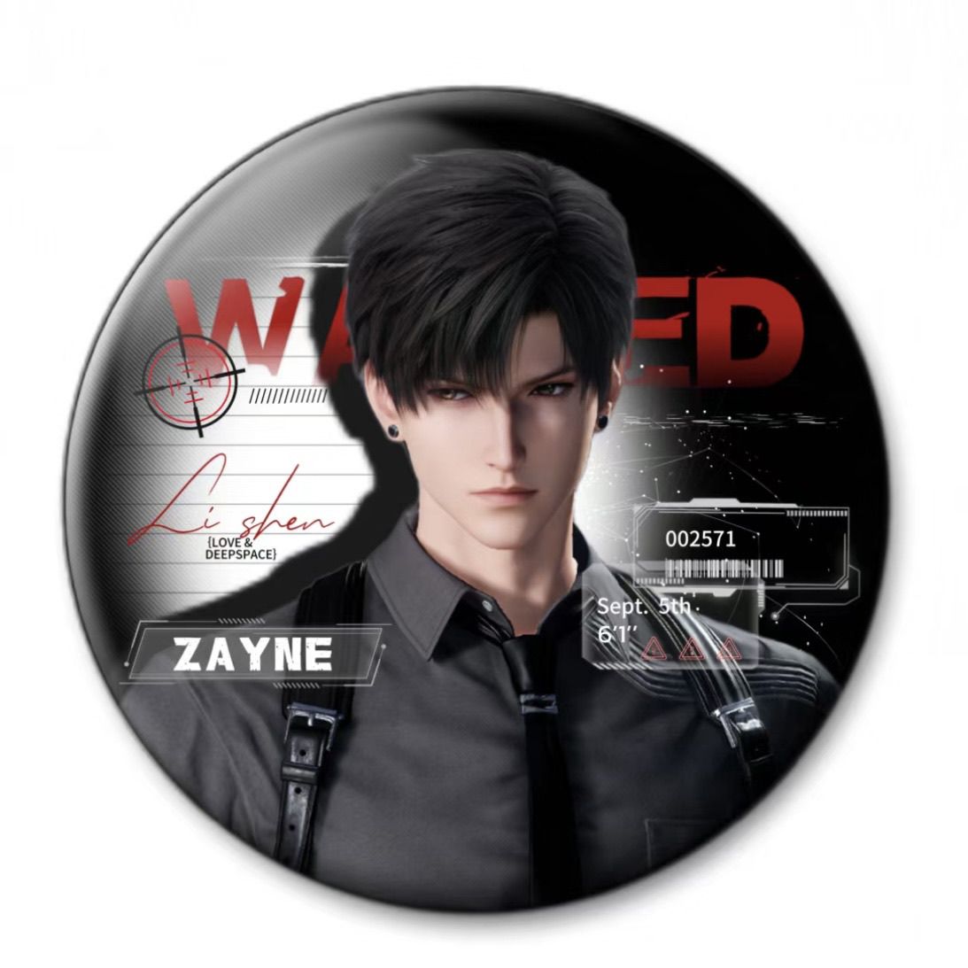 Love and deepspace Wanter series Badge 58mm