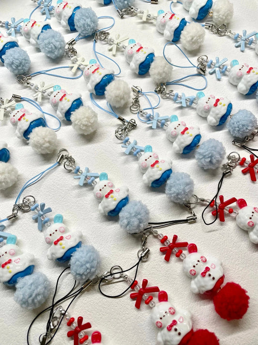 Zayne Snowman Handmade Mobile phone chain