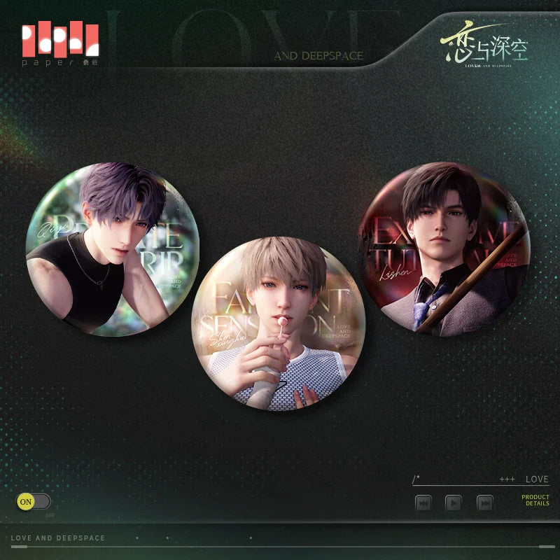 【Official】Love and deepspace Heart rate imbalance series Badge 75mm