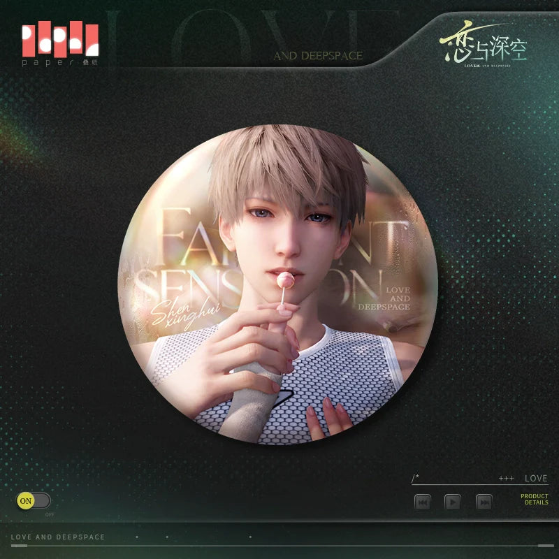 【Official】Love and deepspace Heart rate imbalance series Badge 75mm