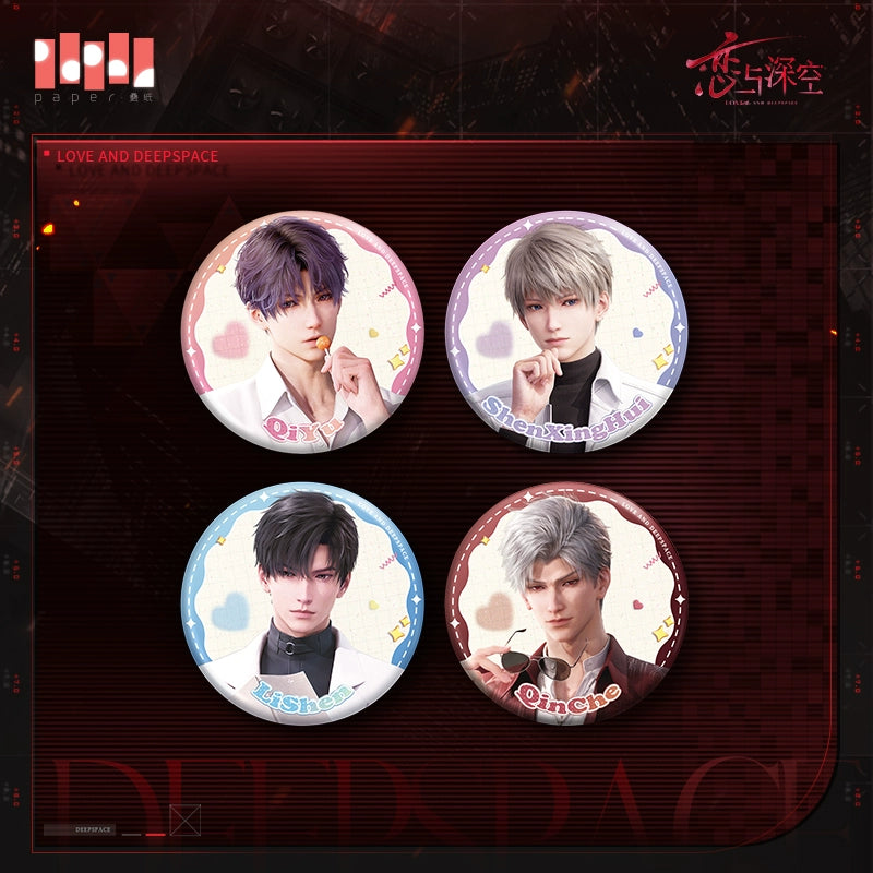 【Official】Love and deepspace Official Cage Time Series Badge 75mm