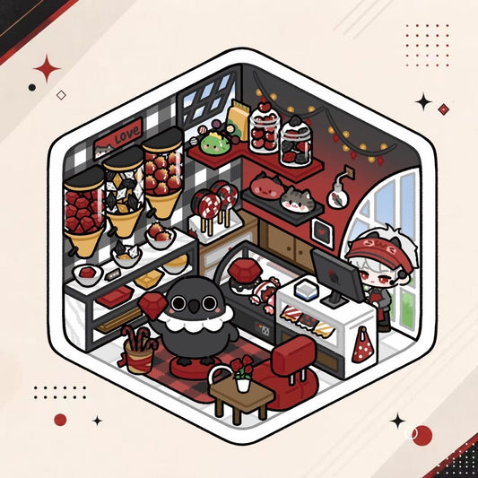 LnD Dessert Shop Series 3D Scenery sticker‌ & Diorama sticker‌