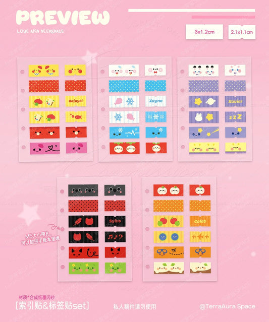 LnD Cute Lndex Label Sticker