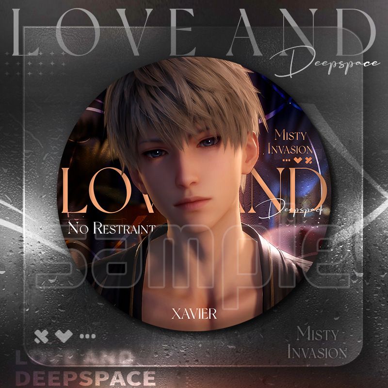 Love and deepspace Bath Series Badge 75mm