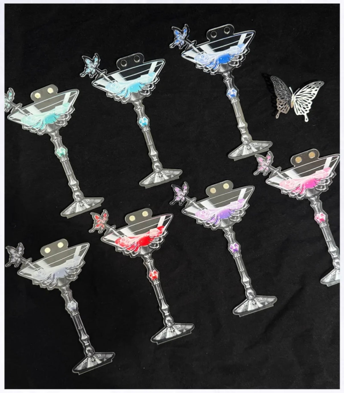 Wine glass bar display rack