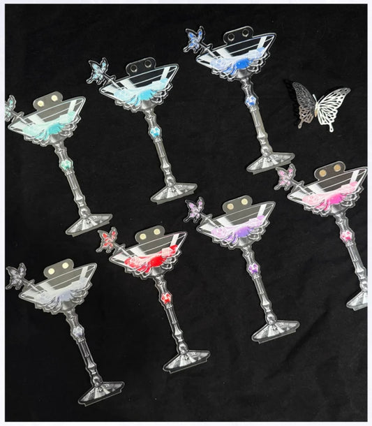 Wine glass bar display rack