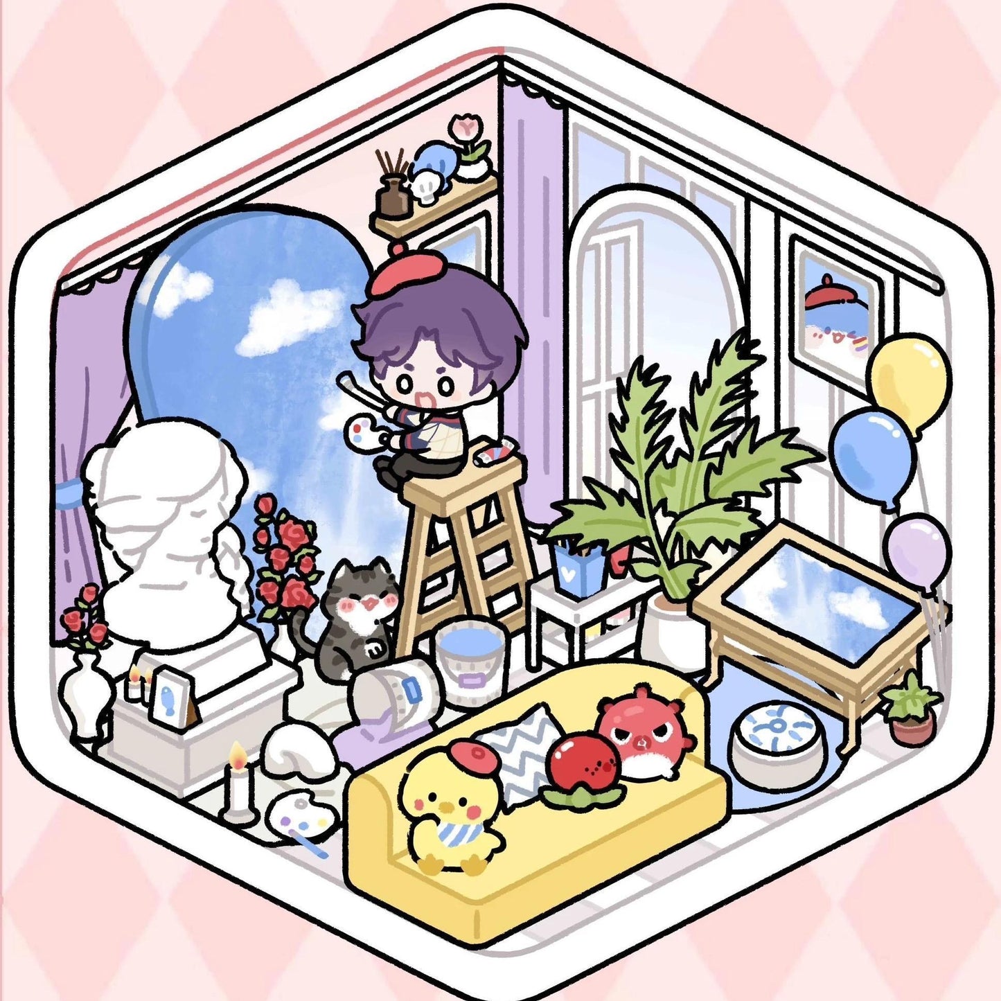LnD 3D Scenery sticker‌ & Diorama sticker‌