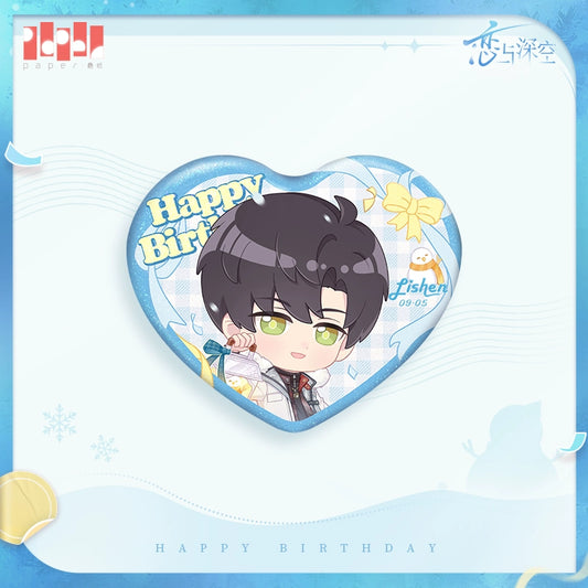 【Official Pre-sale】Zayne 2025 Birthday Q Version Heart Badge 70*58mm