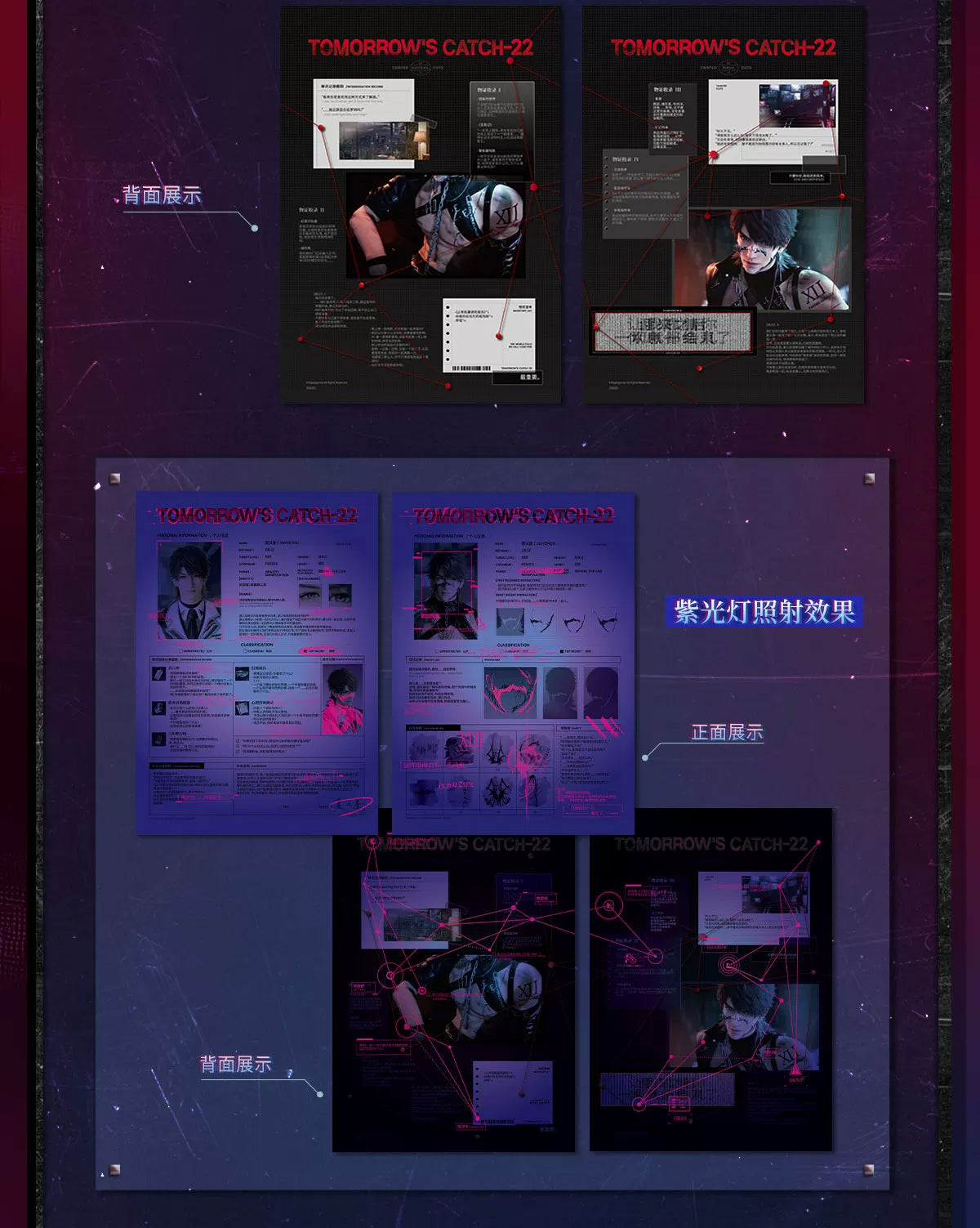 【Official Pre-sale】Tomorrow's Catch-22 Series Wanted Photograph Set