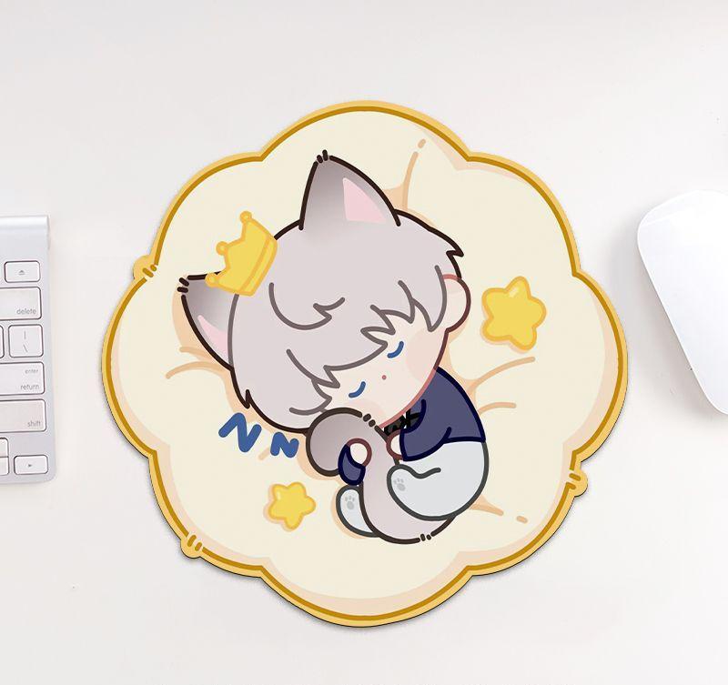 Love and deepspace cute kitty mouse pad