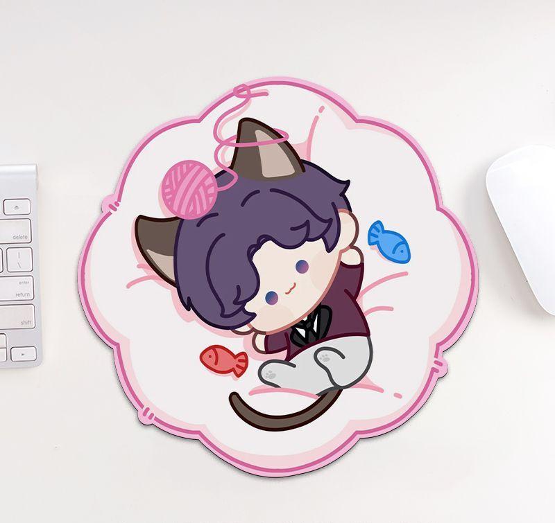 Love and deepspace cute kitty mouse pad